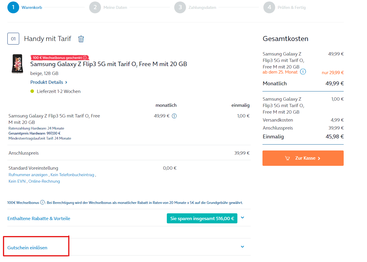 O2 Voucher Code O2 Gutschein & Rabatt Codes | 100 € & 50% Rabatt | Juli 2026